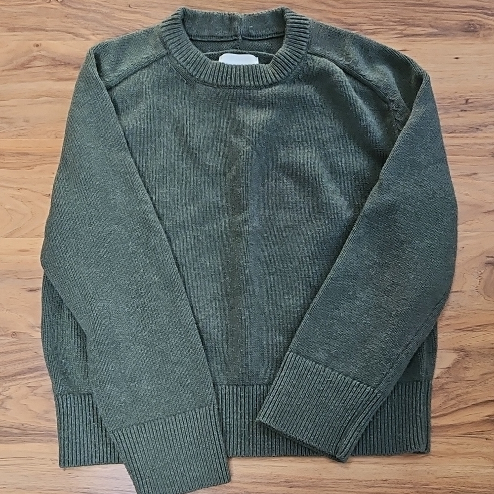 Abercrombie & Fitch Forest Green Crewneck Sweater